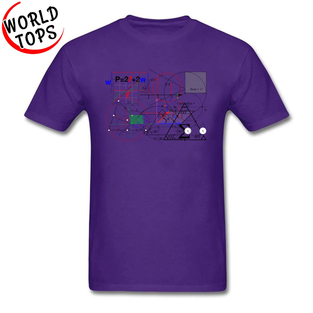 Футболка Big Bang Math Physics Equation Code, хлопок, ткань, мужские топы в простом стиле, футболки для молодых студентов и студентов, белые футболки - Цвет: Purple