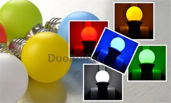 

1W/3W LED Bulb lights White warm white red green blue yellow holiday bulb free shipping