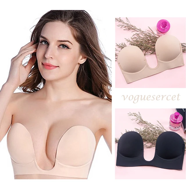 New Sexy Lingerie Padded Push Up Bra Silicone Invisible Intimates Women