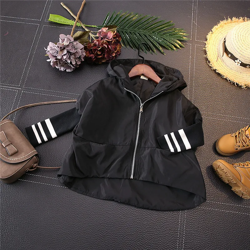 

2018 New Spring Item Girl And Boy Irregular Jacket Cool Coat