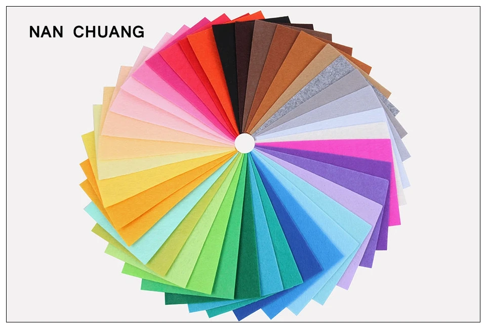 Nanchuang 40 шт./лот толщина 1 мм нетканый войлок ткань ручной работы для украшения дома Швейные куклы и ремесла материал 10x15 см