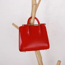 Новые модные женские кожаные сумки контрастного цвета из воловьей кожи с металлической цепочкой через плечо диагональная упаковка