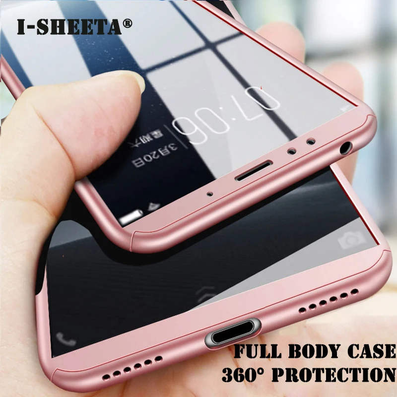 360 Degree Full Protective Hard Case For Huawei Honor 9 8 Lite V9 Play 8X Max 8xMax Cover + 9H Tempered Glass Screen Protector |