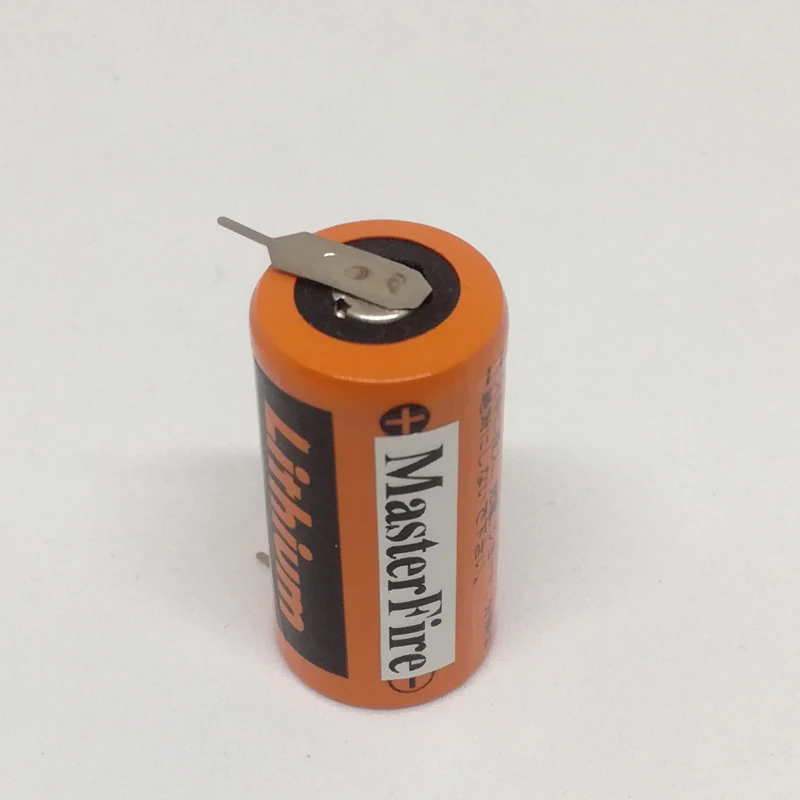 5 шт./лот MasterFire новая Sanyo литиевая батарея plc CR17335 3V CR17335(3 вольт) батареи с вкладками(CR17335
