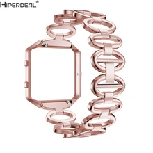 HIPERDEAL Нержавеющая сталь Браслет Смарт часы ремешок+ чехол для Fitbit Blaze