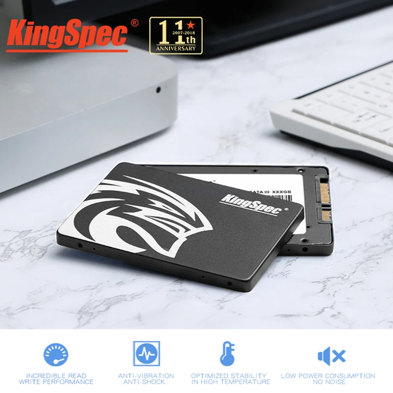 Vente Kingspec Marque Nouveau 2.5 pouce SSD 90 gb 180 gb 360 gb Interne Solid State Drive SATA3 6 gb s Haute vitesse Pour ordinateur portable PC De Bureau