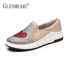 Новинка; женские лоферы; обувь на плоской платформе; сезон весна; Брендовые женские повседневные кроссовки на толстом каблуке; шикарная женская обувь без застежки размера плюс; обувь на плоской подошве