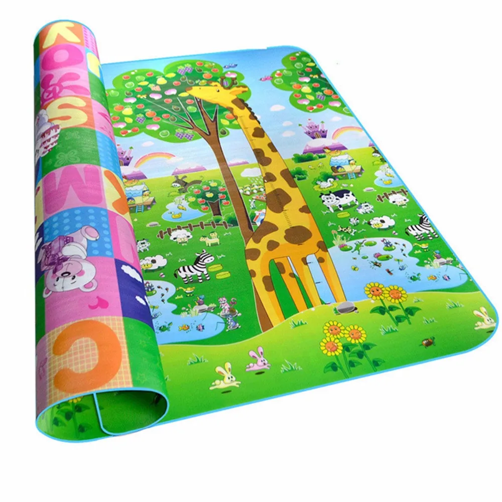 Infant Baby Play Mat Developing Rug Newborns Animal Carpets Puzzle Mat Children Kids Double Surface Crawling Game Pad