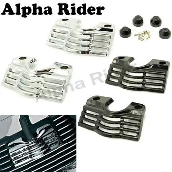 

2x CHROME/BLACK FINNED SLOTTED HEAD BOLT SPARK PLUG COVERS GUARDS KITS FOR HARLEY TOURING ROAD GLIDES 2009-2013 2012 2011 2010