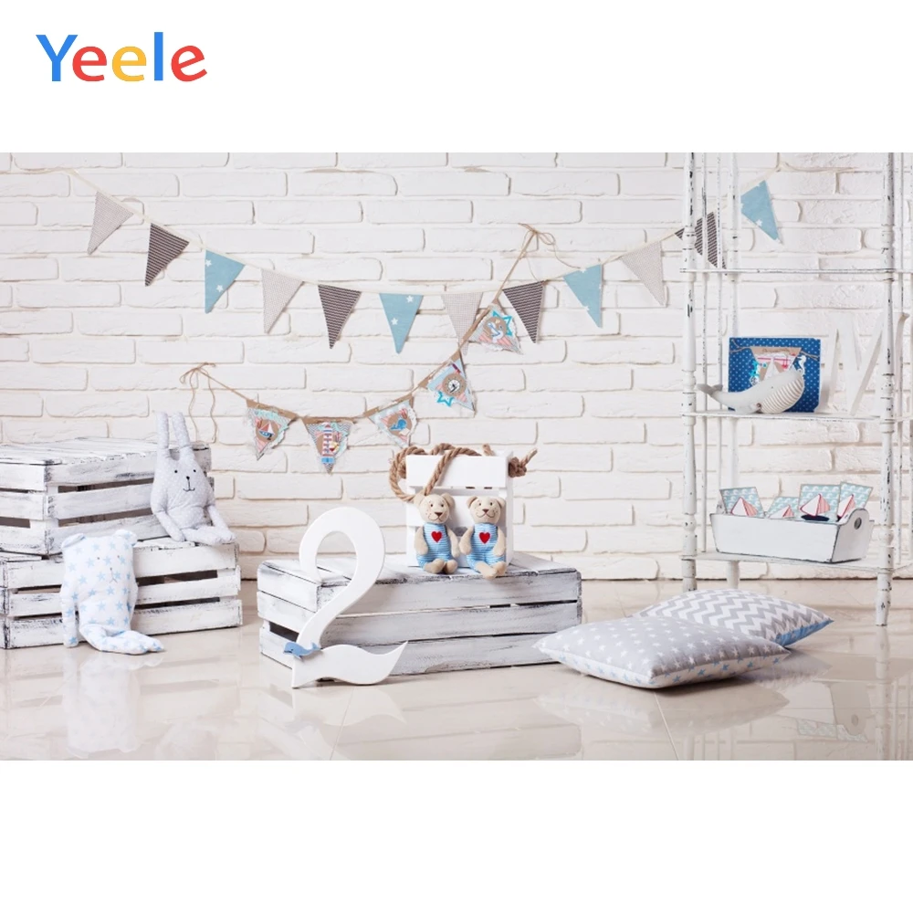 

Yeele Baby Birthday Party Backdrops 2nd Kids Doll Photography Background Customized Photographic Backdrop For Photo Studio