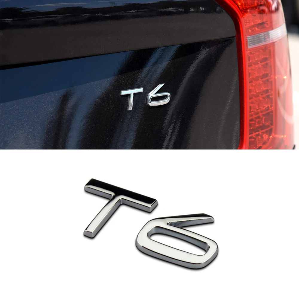 Металлические T5 T6 AWD буквы Эмблема багажника автомобиля Наклейка 3D наклейка для Volvo V40 V90 XC60 XC90 XC40 S60 S80 C30 Тюнинг автомобиля аксессуары