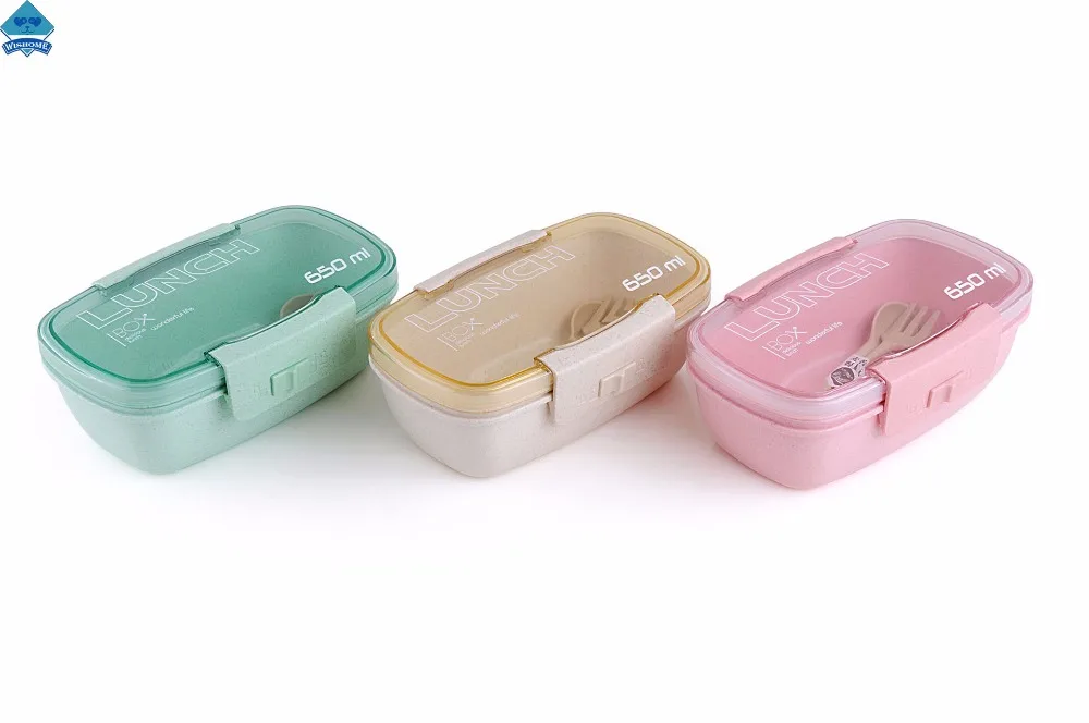 Wishome Kitchen Wheat Straw Storage Box Plastic Boxes Fruit Vegetable