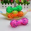 1pcs Pet Dog Cat Puppy Sound Polka Dot Squeaky Toy Rubber Dumbbell Chewing Funny Toy ► Photo 2/6