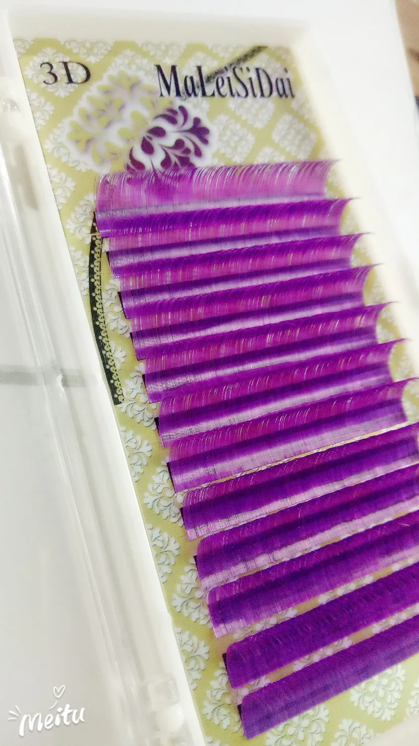 

HBZGTLAD CD curl 0.1mm 8-13mm false lashes purple color eyelash individual colored lashes Faux volume eyelash extensions