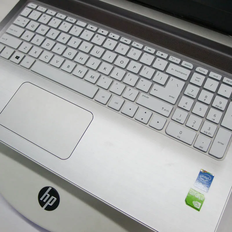 15,6 дюйма силиконовая клавиатура для ноутбука Обложка протектор для hp 15 15G ad007tx/ad107tx/ad108tx 15Q AJ006TX павильон 15-ab093TX игровая - Цвет: White