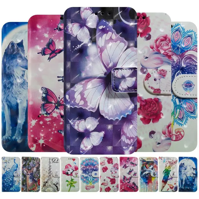 

Card Slot Phone Capa sFor Case Samsung Galaxy M10 M20 M30 S10E S10 5G 6.7 Plus A10 A20 A30 A40 A50 A70 Colorful Pattern Bag D06G