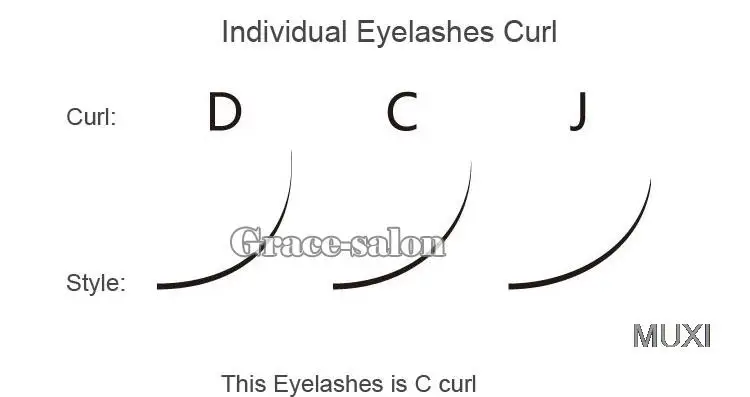 Макияж индивидуальные натуральные накладные локон пучки ресниц наращивание ресниц C/D Curl