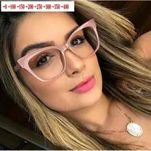 NEW Myopia Sunglasses Photochromic Finished leopard Women Myopia Eyeglasses Frame with color lens Sun glasses Myopia Eyewear NX