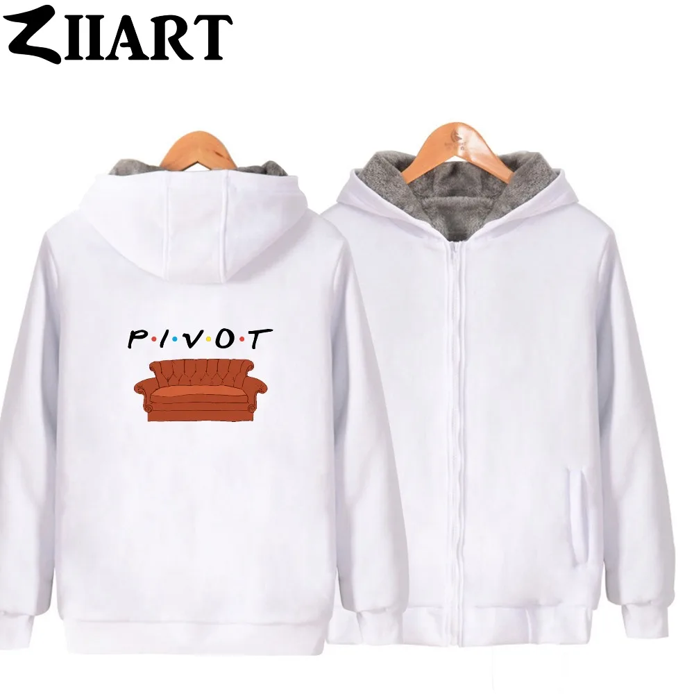 o P Pleine Hiver v Zip light Amis i Canapé Automne white navy Couple Filles Ziiart Black Gray tPivot Plus Le Police pink Blue Vêtements Femme Velours Parkas JlFc3TK1