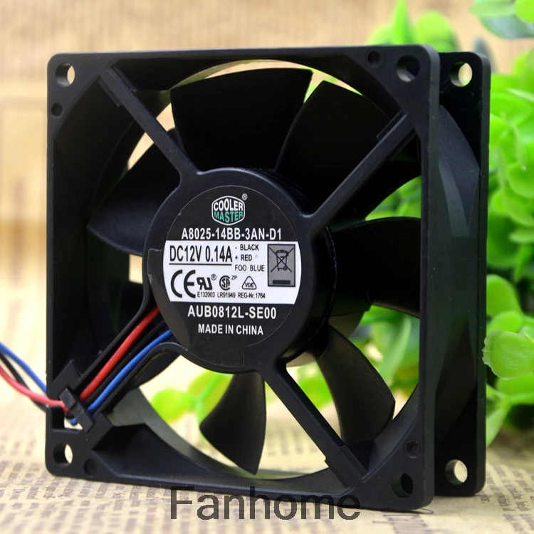 Для Cool Extreme высшего A8025 14BB 3AN D1 12 V 0.14A AUB0812L SE00 8 см