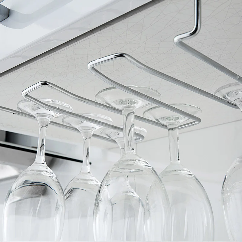 Iron red wine glass frame upside down red wine racks height cup holder