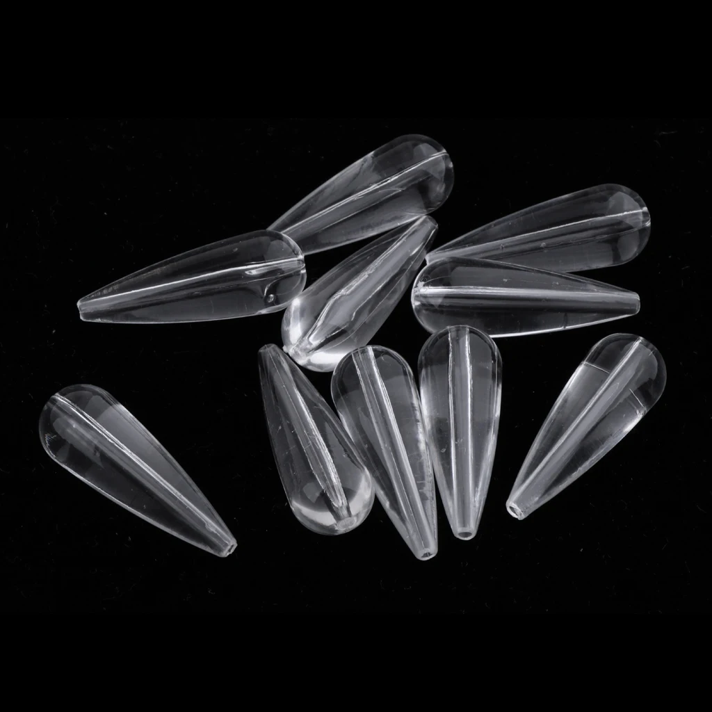 10pcs Acrylic Sinking Sbirolino Spirolino Bombarda Trout Pose Floats 3.5g