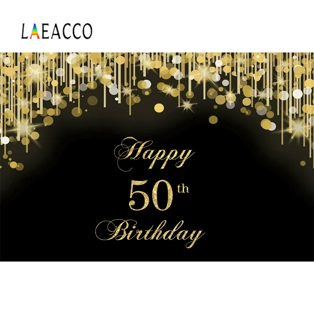 Laeacco 30th 40th 50th день рождения постер сцена фотографический фон бесшовный Баннер