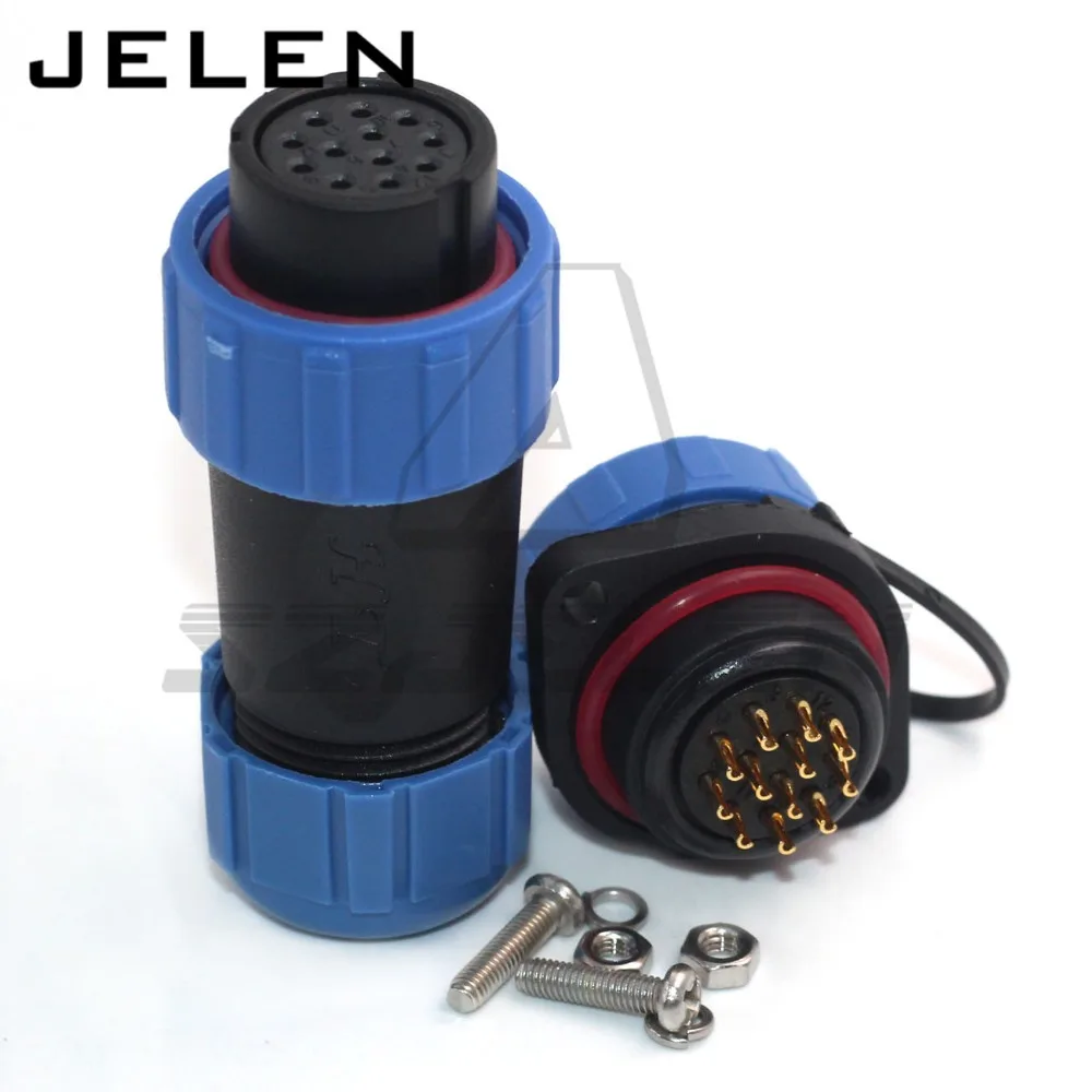 SP21 12pin Outlet Opening Waterproof Aviation Plug Panel Mount plug socket | Обустройство дома