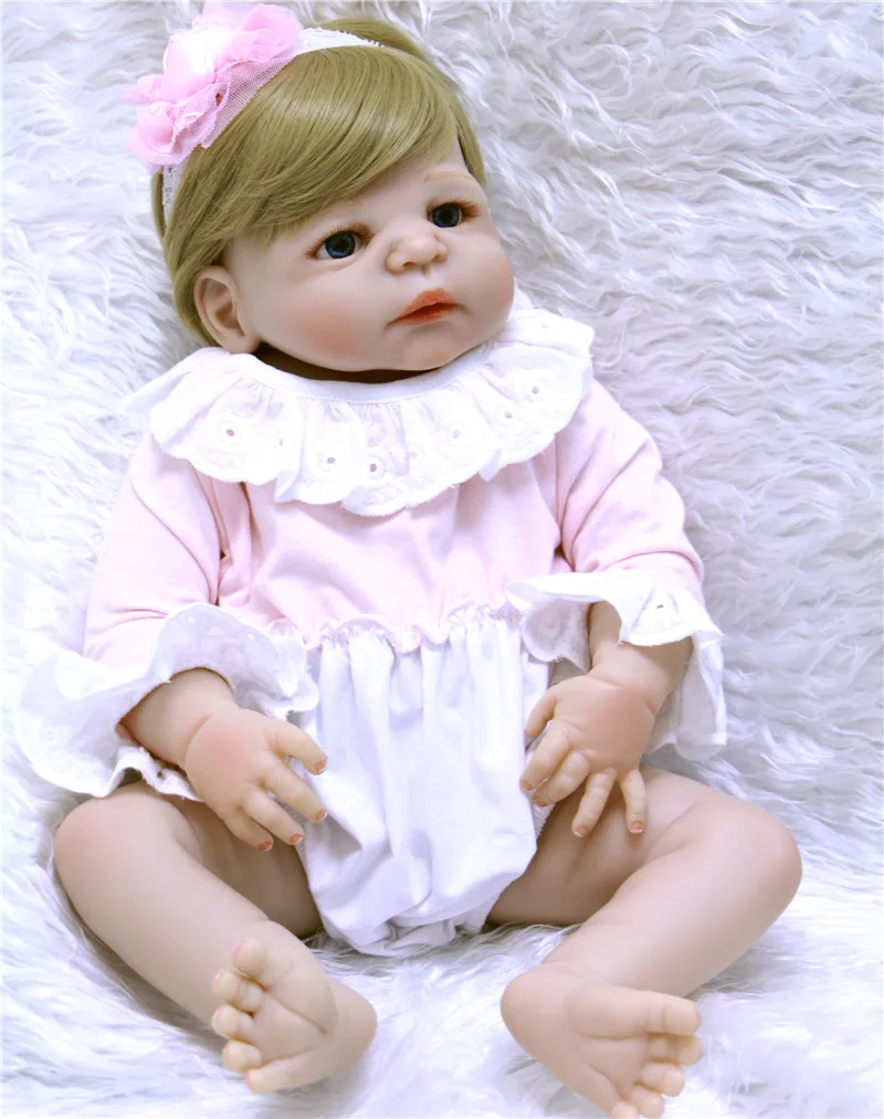 特価 新規会員登録でが 25 オフ Dollmai Bebes リボーン女ボディフルシリコーンリボーンベビードール 22 インチ Fake Baby リボーンおもちゃの人形のギフト子供のための入浴することができ ラスト一本特価 Industrialchillan Cl