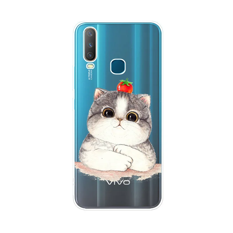 Чехол для Vivo Y17, мягкий силиконовый чехол из ТПУ для VIVO v17 neo Y91C Y91 Y15 Y12 V15 V15Pro Pro, чехол для телефона s для VivoY17 y95