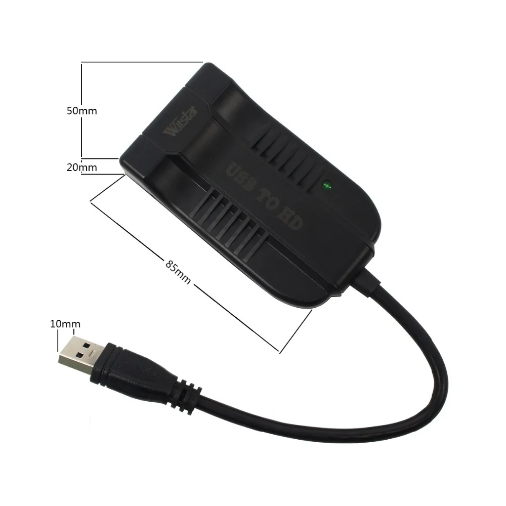 Wiistar USB3.0 преобразователь в HDIM HD 1080P USB HDMI аудио видео адаптер для HDTV Windows7/8|Кабели
