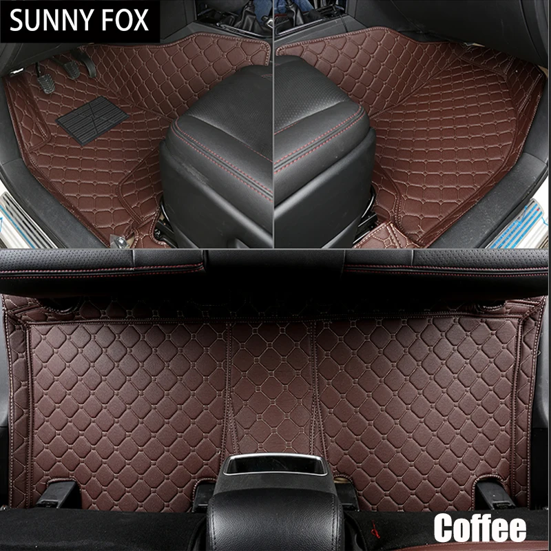 SUNNY FOX Car floor mats for Mercedes Benz W245 W246 B class 160 170 180 200 220 260 car-styling heavy duty rugs liners (2005-)
