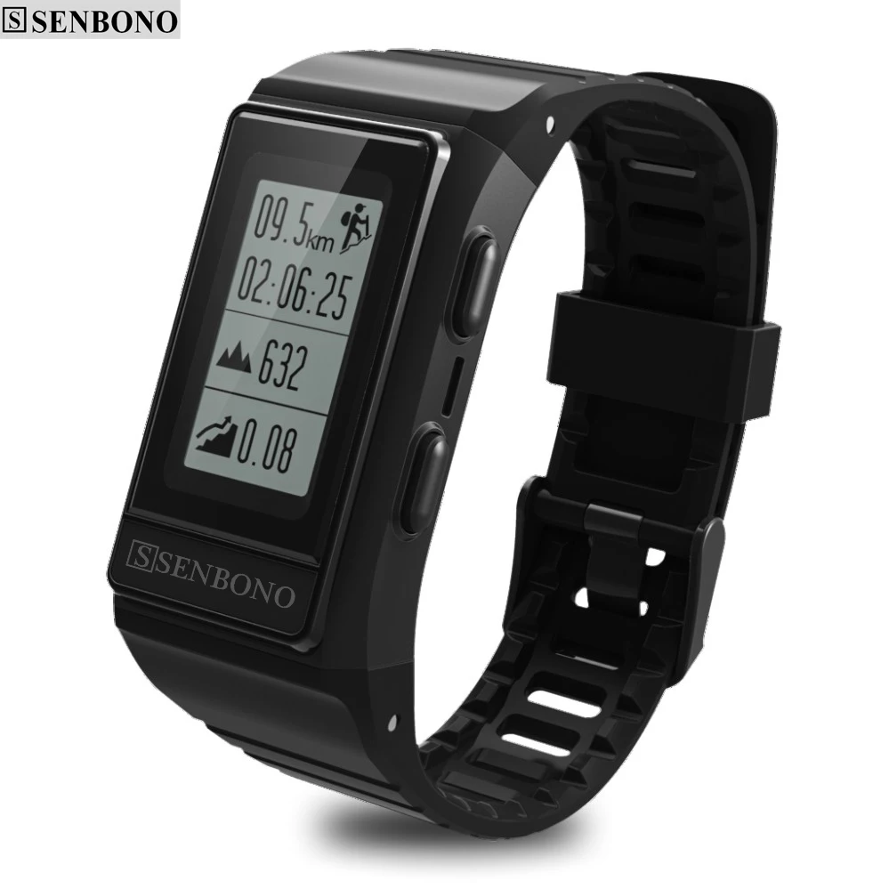 

SENBONO S909 GPS Tracker Smart Band Heart Rate Monitor Fitness Tracker IP68 Waterproof Wristbands Outdoor Display Screen