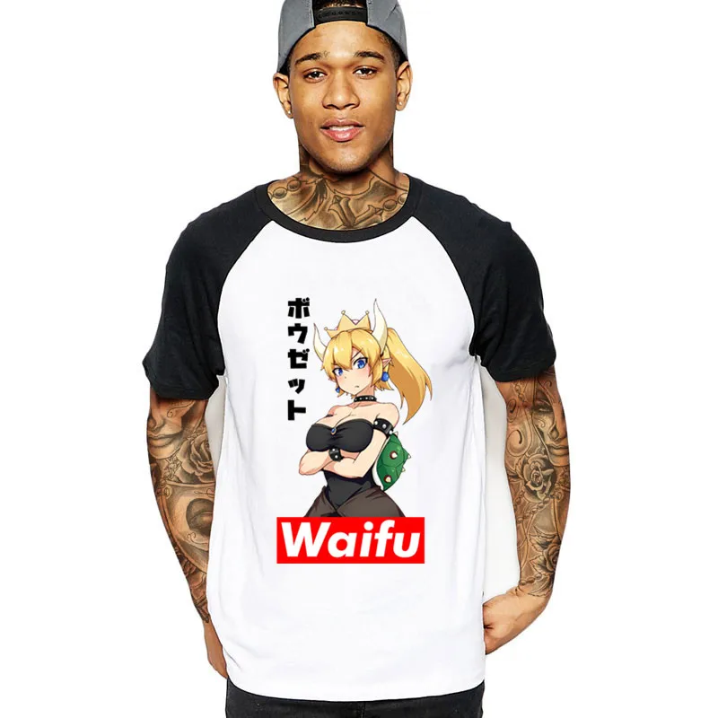 Новый дизайн футболка Waifu Homme Сексуальная аниме Ahegao Футболка мужская Camiseta уличная