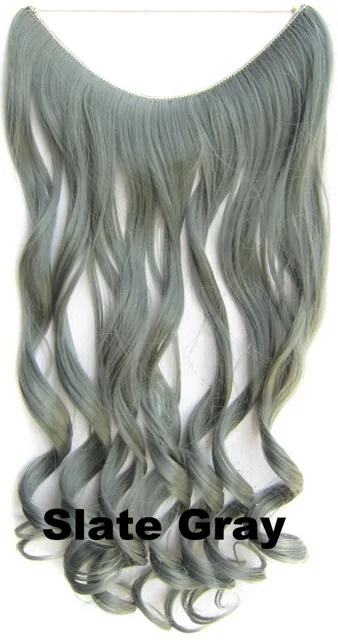 Grilshow длинные 2" Флип в синтетических волос завод волнистых волос расширение FIH-888 32 Цвета, 100 г, 5 шт./партия - Цвет: FIH-888 Slate Gray