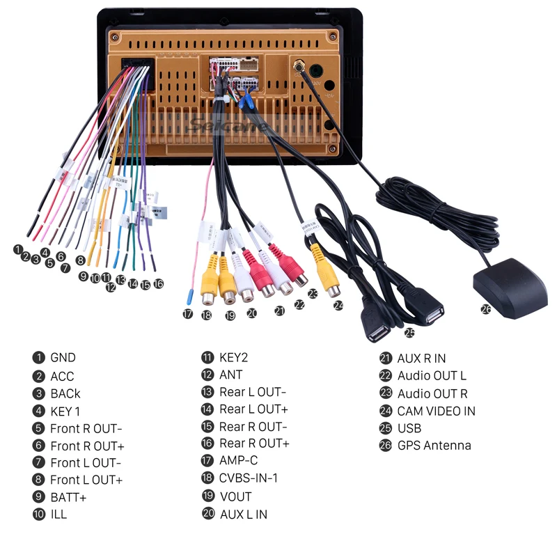  Seicane Universal 8 pulgadas Android 81 2Din coche Headunit Radio GPS Navi unidad reproductor para 