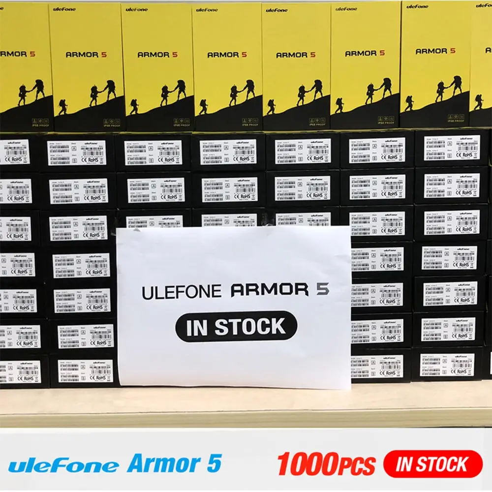 Ulefone Armor 5 IP68 водонепроницаемый смартфон 5,8" HD+ Восьмиядерный 4 Гб+ 64 Гб двойная задняя камера NFC Беспроводная зарядка Android 8,1 телефон