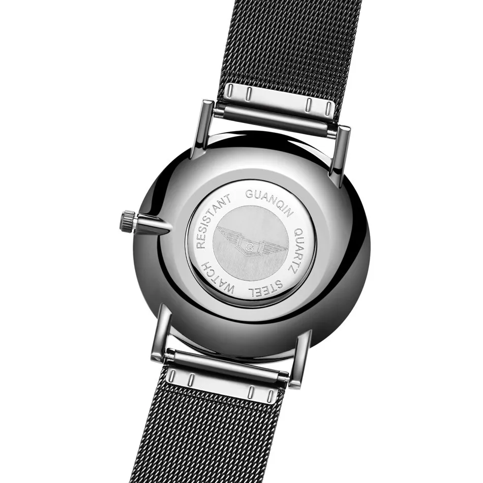 Watch Men GUANQIN Relogio Masculino Gold Simple Mens Watches Top Brand Luxury Ultra Thin Quartz Watch New Year Gifts for Friends (24)