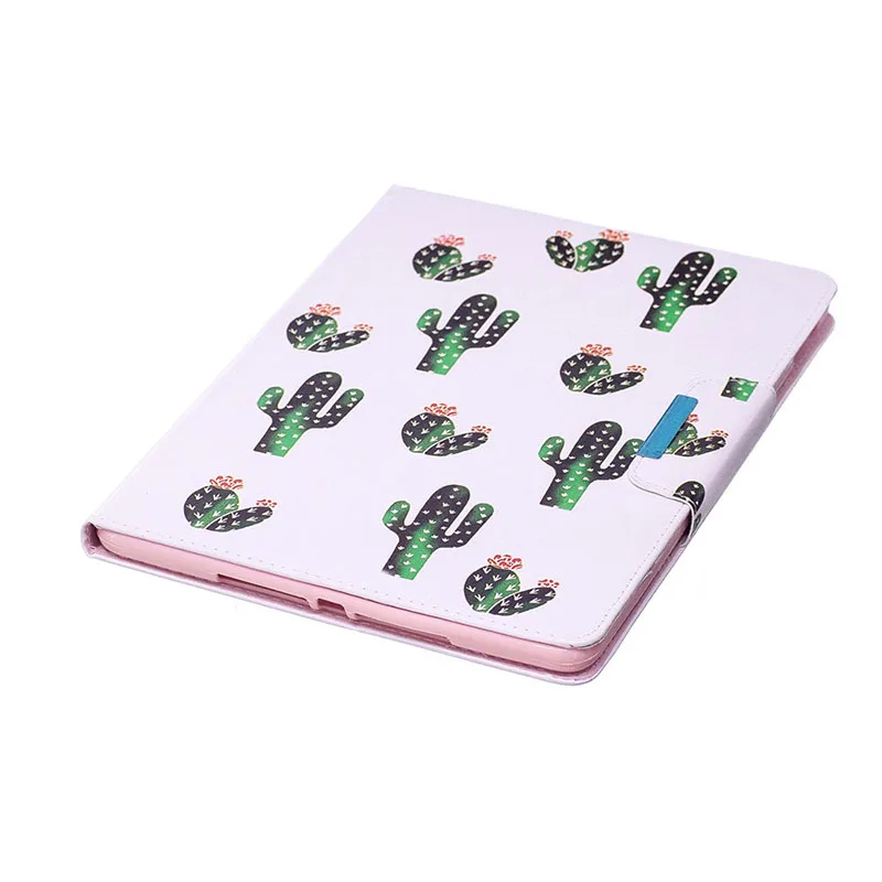 Soft Leather Case For New iPad 9.7 inch 2017 Colorful Painting Smart Cover Flip Case Protective Shell Auto Sleep Wake Up (78)