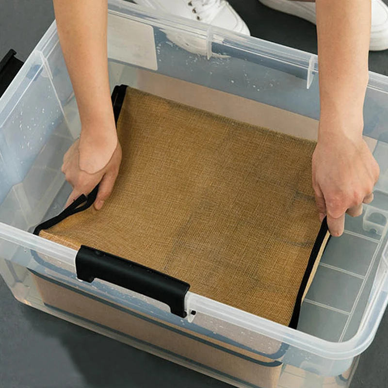 Cotton Linen Underwear Box Drawer Organizers Foldable Clothing Bra Socks Storage Wardrobe Closet Container Accessories Supplies