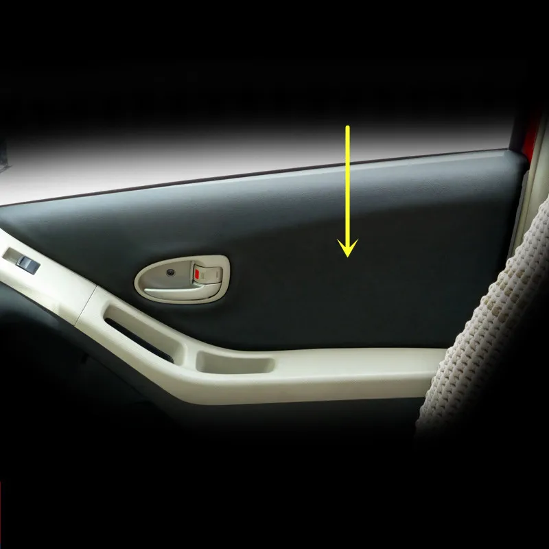 Us 45 36 Customzied Color Auto Modified Accessory Microfibre Leather Interior Door Panel Cover For Toyota Yaris 4pcs Ab281 In Interior Mouldings