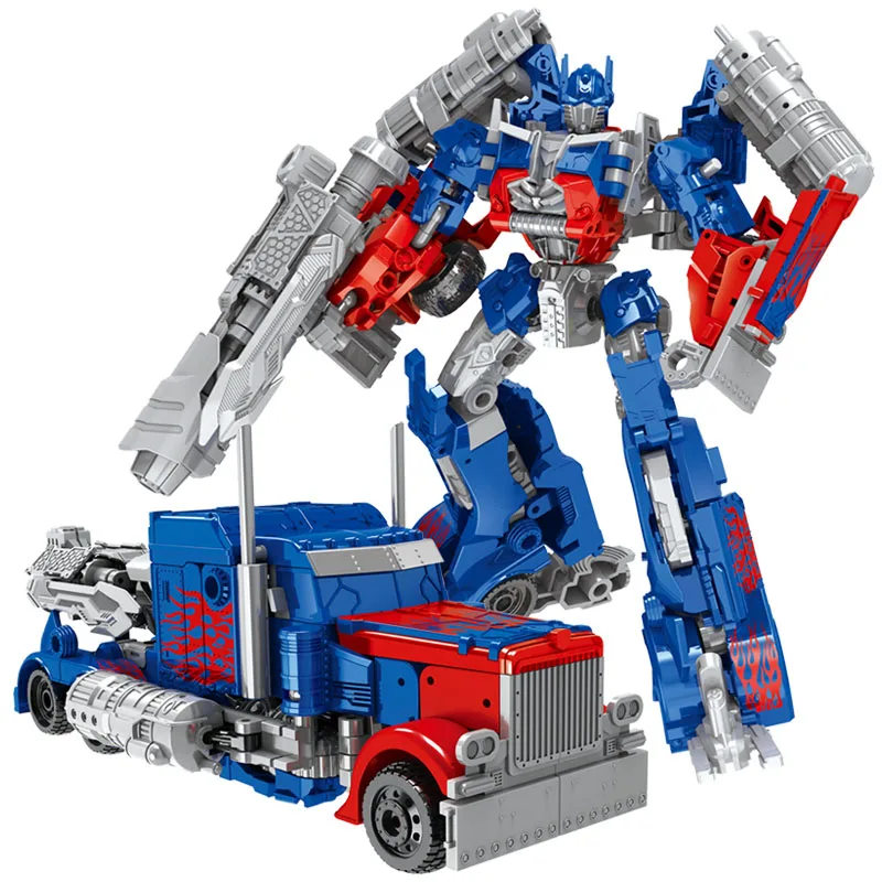 

Children Robot Toy Transformation Anime Series Action Figure Toy 2 Size Robot Car ABS Plastic Model Action Figure Toy for Child
