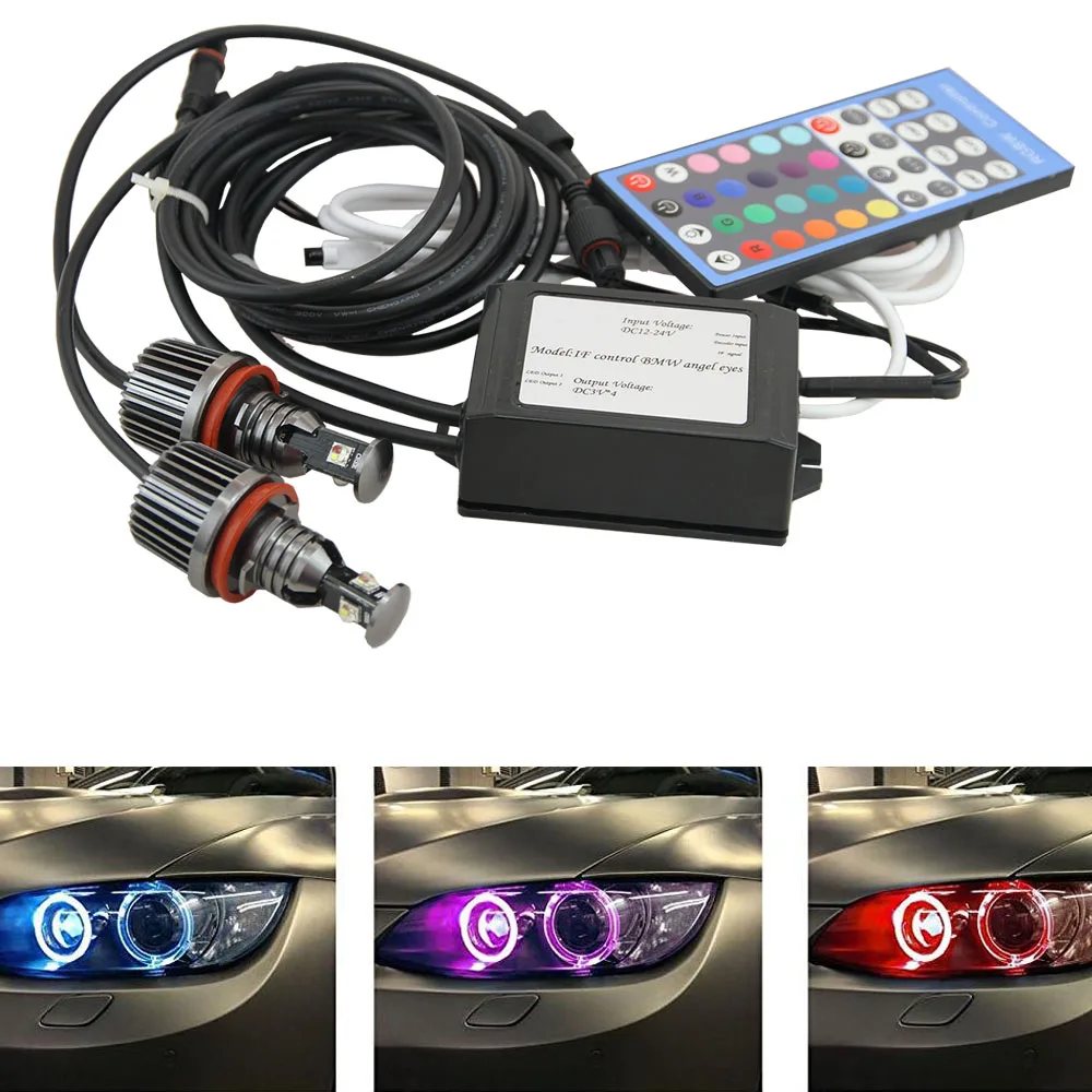 High power h8 72w angel eye led marker with USA CREE Chip LED ANGEL EYES RGB color change E87/E82 /E92/E93/E70 X5/E71 X6 for bmw High power h8 72w angel eye led marker with USA CREE Chip LED ANGEL EYES RGB color change E87/E82 /E92/E93/E70 X5/E71 X6 for bmw