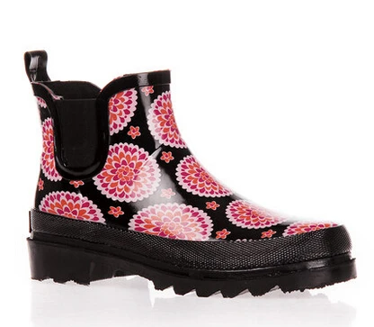 ladies short rubber boots