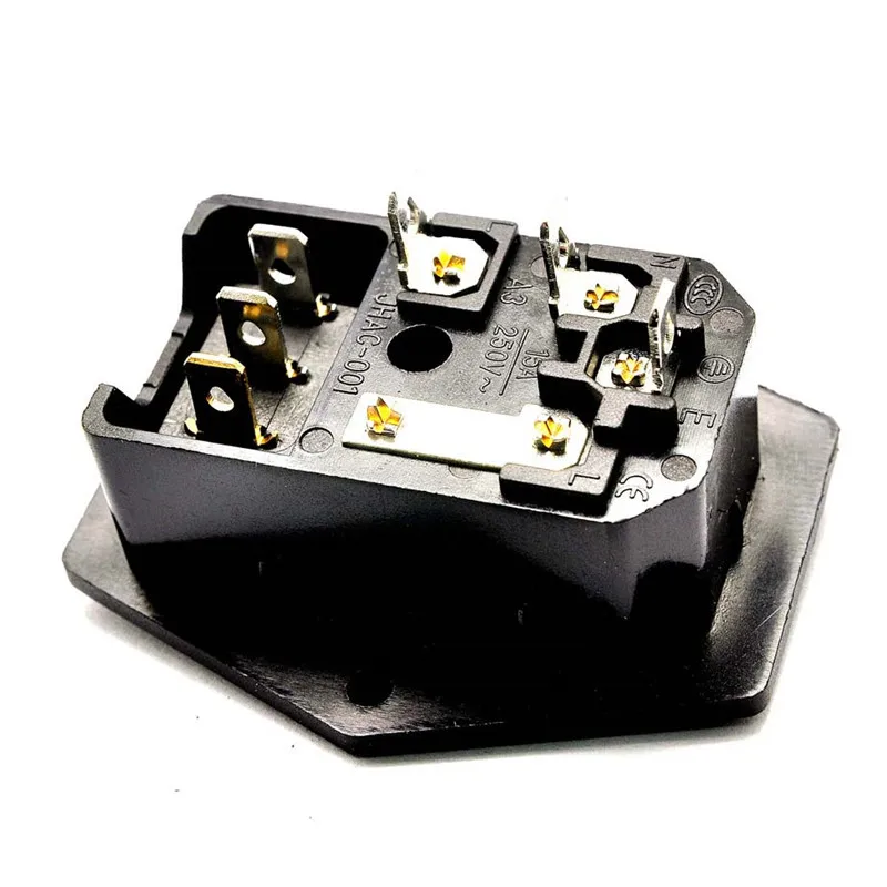 High quality 10A 250V Inlet Module Plug Fuse Switch Male Power Socket 3 Pin IEC320 C14 High quality 10A 250V Inlet Module Plug Fuse Switch Male Power Socket 3 Pin IEC320 C14