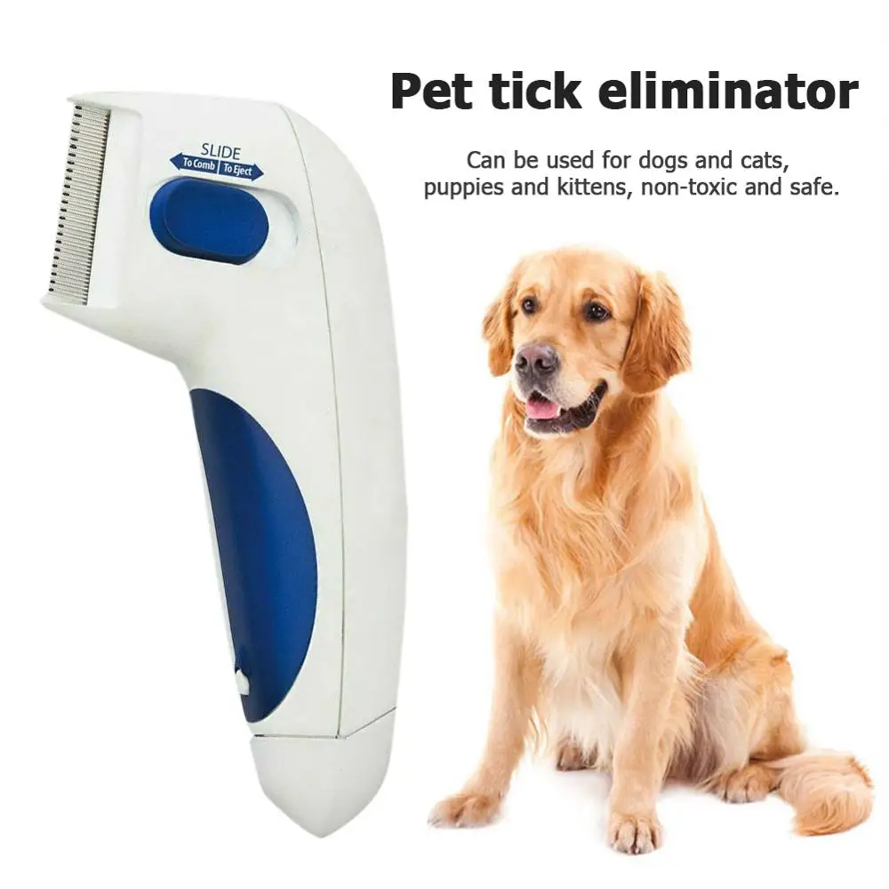Pet fla Lice скребок для расчески электрическая собака средство от блох щетка анти блох собака Электронная вшей расческа для кошек товары для животных, собак