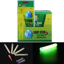 Hotselling ! 250Pcs Lot  (1BOX=50Bags=250Pcs) Dia:4.5X37mm Fishing Lighting Stick Wand Green Colour Glow Stick