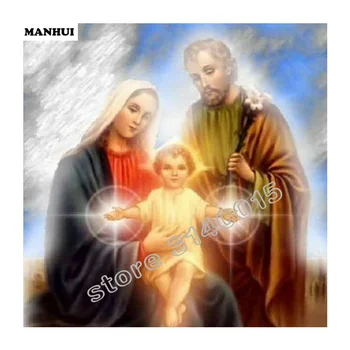 

New 5D Diy Diamond Painting Religion Saint family Diamond Mosaic Needlework Crafts Embroidery Cross Stitch sacred decor BEF107