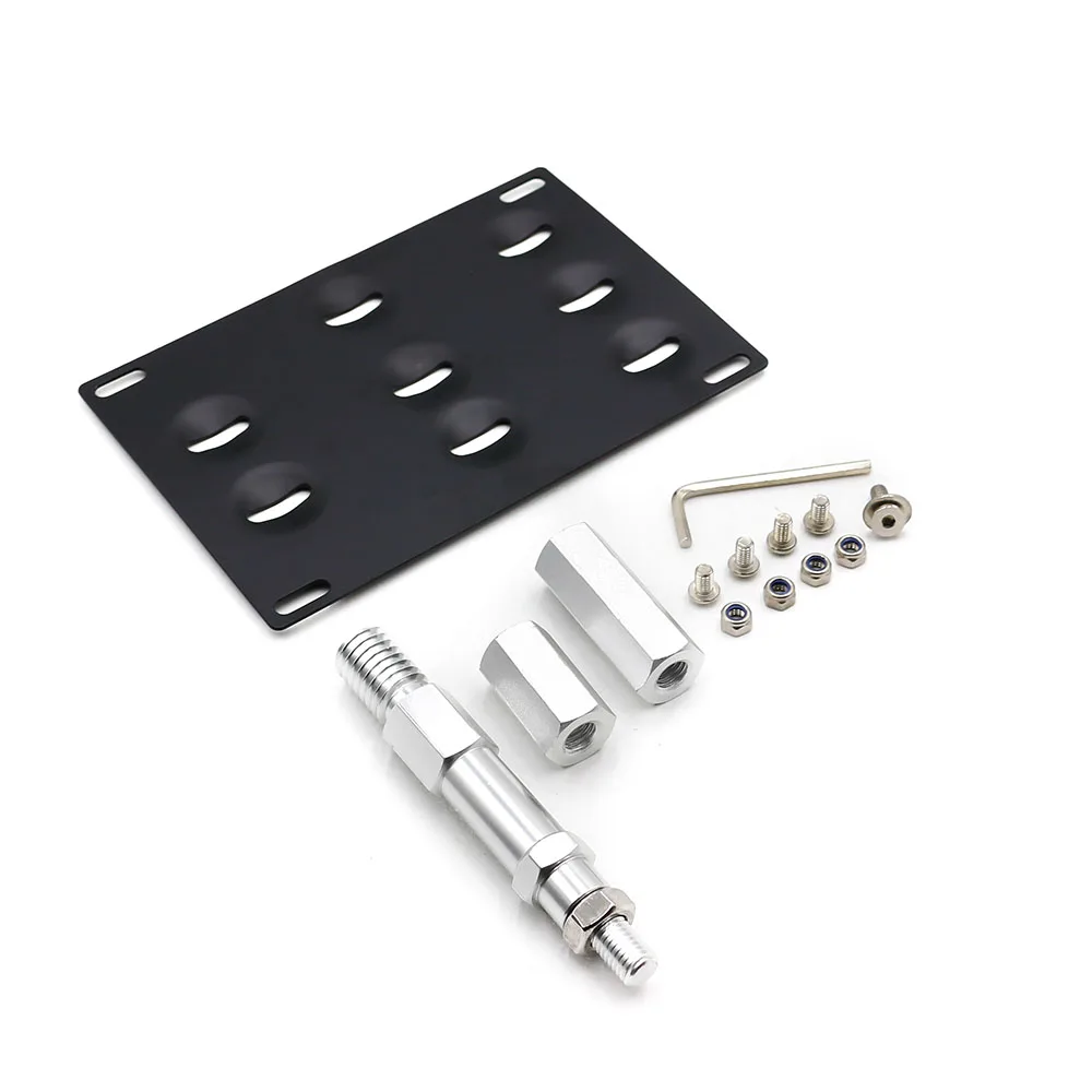 CNSPEED License Plate Frame For Audi A4 S4 A5 S5 A7 S7 08 15 Holder Mount Tow Hook plate frame TT101097|license frame|plate frametow hook license |