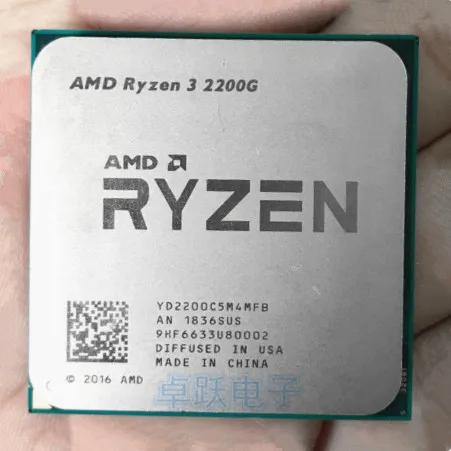 

R3 2200G RYZEN 3 2200G 3.5 GHz Quad-Core CPU Processor YD2200C5M4MFB Socket AM4 working 100%